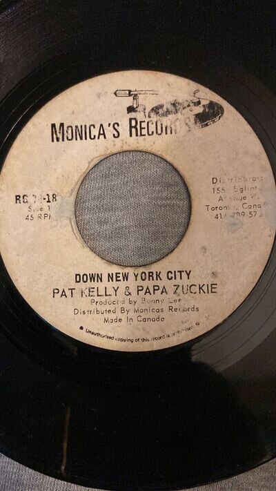 Rare record, G+, PAT KELLY & PAPA ZUCKIE : Down New York City , Monica's Records