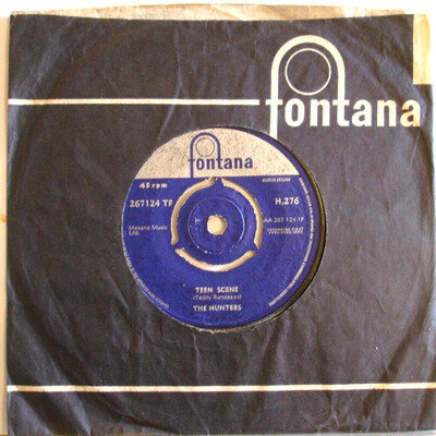 The Hunters Teen Scene /Santa Monica Flyer 7" Vinyl 1960 Good Condition