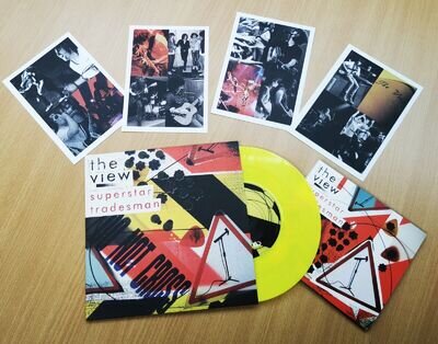 The VIEW Superstar Tradesman PACK 7” Yellow Vinyl CD 4x Colour PRINTS UNPLAYED