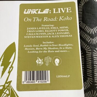 UNKLE: LIVE, KOKO, 3LP CLEAR VINYL. RSD18, UNPLAYED, MINT, RARE