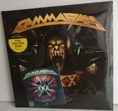 GAMMA RAY '30 YEARS LIVE ANNIVERSARY' 3 X VINYL LP ALBUM + BLU RAY DISC (NEW)