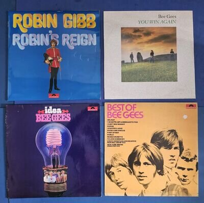 BEE GEES Vinyl - IDEA/ BEST OF/ YOU WIN AGAIN 12" + ROBIN'S REIGN - ROBIN GIBB