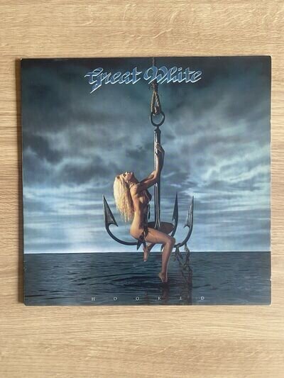 Great White - Hooked - 12" Vinyl Capitol U.K 1991 First Pressing