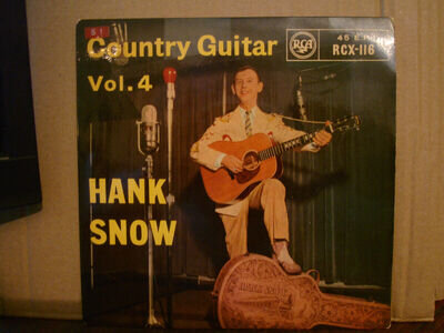 HANK SNOW, COUNTRY GUITAR VOL 4, RCA RECORDS 1960 EX+