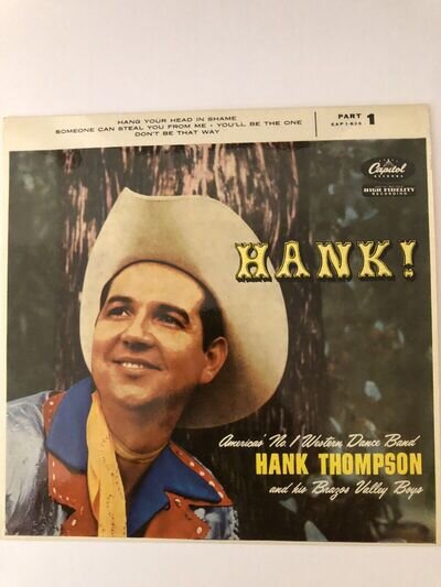 Hank Thompson HANK! EP Capitol EAP 1 826 Ex 1957