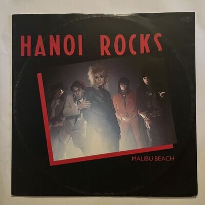 Hanoi Rocks – Malibu Beach 12” Vinyl Single 1983 Micheal Monroe Glam Metal