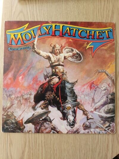 Molly Hatchet = Beatin The Odds Vinyl LP (EPC 84471) 1980 UK Press W/lyric Sheet