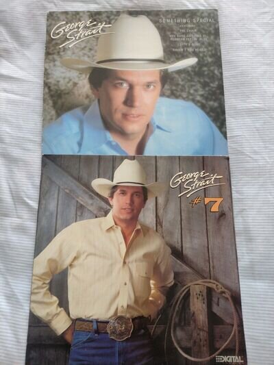 GEORGE STRAIT LOT 2X VINYL LPS - SOMETHING SPECIAL & #7 - BOTH VGC ORIGINALS