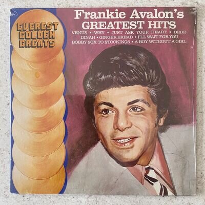 NEW/SEALED - Frankie Avalon, Greatest Hits - Rock, Pop Vinyl LP Record (EV-4117)