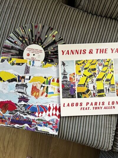 Yannis & The Yaw Lagos Paris London hand Numbered 500 Only Splatter Vinyl Foals