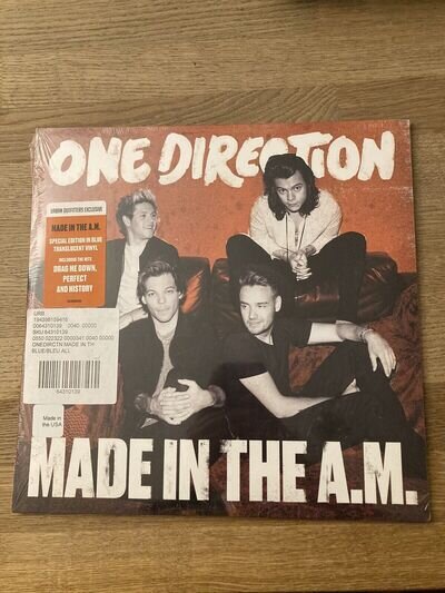 One Direction 🔵 Made In The A.M Urban Outfitters Blue Vinyl SEALED NEW