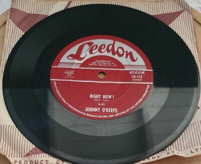 JOHNNY O'KEEFE - 'I'm Counting On You - Right Now!' 7" Vinyl Single Record