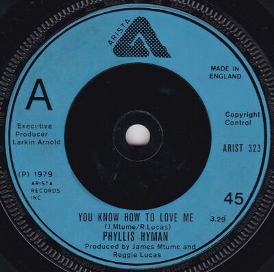 Soul / Funk--Phyllis Hyman--You Know How To Love Me / Give A Little More