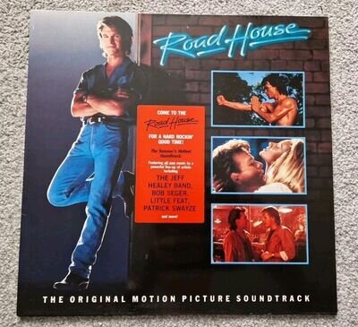 ROAD HOUSE SOUNDTRACK LP - JEFF HEALEY - PATRICK SWAYZE - 1989 ORIGINAL