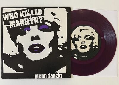 MISFITS GLENN DANZIG WHO KILLED MARILYN PURPLE VINYL 7” PLAN 9 PL1015 SAMHAIN