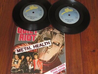 QUIET RIOT - METAL HEALTH - DOUBLE SINGLE PACK - EPIC LABEL -EXCELLENT CONDITION