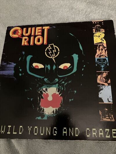 Quiet Riot ‘ Wild Young And Crazee’Original Vinyl Lp RAWLP033