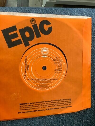 Charlie Daniels Band. The Devil went down to Georgia. 7” single. Epic VG+ 1979