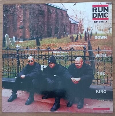 Run DMC - Down With The King - 12" Oldschool - Hip Hop - 93' Mint !👌