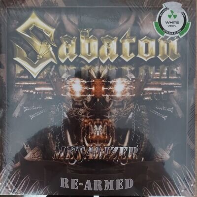 Sabaton METALIZER RE-ARMED WHITE VINYL LP. New & Sealed