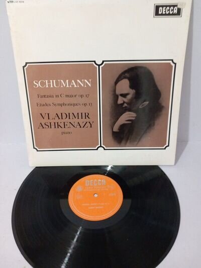 LXT 6214 SCHUMANN / Vladimir ASHKENAZY Fantasia In C Major Op. 17/Etudes Record