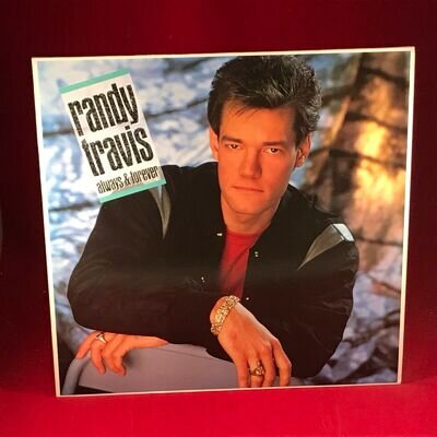 RANDY TRAVIS Always & Forever 1987 UK PROMO Vinyl LP + INNER EXCELLENT CONDITION