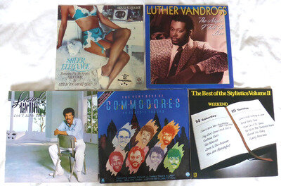 Lot of 5 Sweet Soul LPs -STYLISTICS/SHEER ELEGANCE/COMMODORES/VANDROSS/L RICHIE