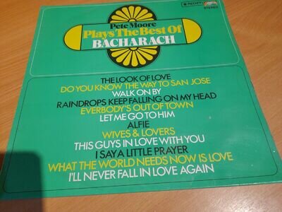 Pete Moore Plays The Best Of Bacharach 12in Vinyl LP - Rediffusion ZS 61