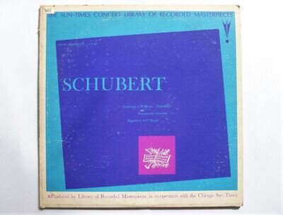 Vienna New Symphony Orchestra Schubert LP Concert Library LRM505 EX/EX 1950s Sch