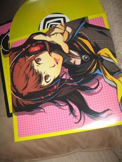 Persona 4 Arena Original Arrange Video Game Soundtrack 12" Yellow Vinyl record