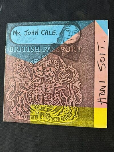 JOHN CALE - HONI SOIT VINYL LP. A&M. 1981. Excellent Vinyl.