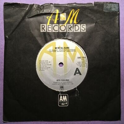 Rita Coolidge - We're All Alone (7" single) AMS 7295