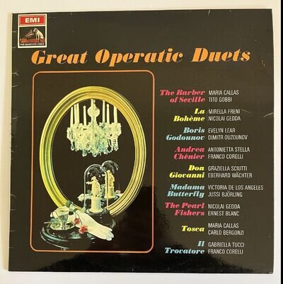 ASD 2382 Great Operatic Duets Maria Callas Corelli etc NM/EX + insert EMI