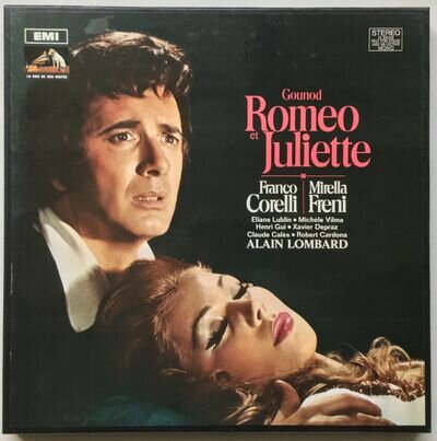 MIRELLA FRENI/FRANCO CORELLI GOUNOD Romeo et Juliette 3LP+Booklets EMI (FRANCE)