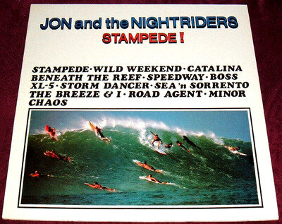 JON &THE NIGHTRIDERS - STAMPEDE!..VINYL LP EX 1987 SURF KIX4U