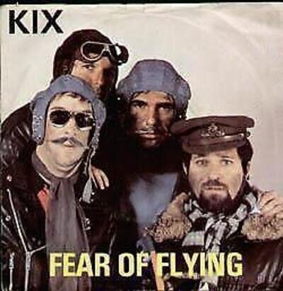 Kix (80's UK Group) Fear of Flying 7" vinyl UK Creole 1980 B/w werewolf walking