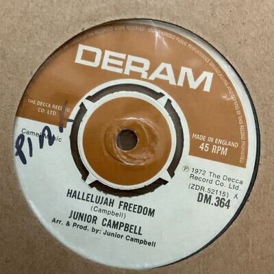 JUNIOR CAMPBELL - HALLELUJAH FREEDOM - 1972 DERAM