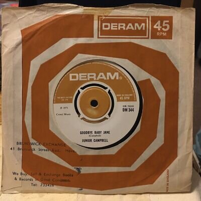 JUNIOR CAMPBELL Goodbye Baby Jane / If I Call Your Name 7” Deram Records