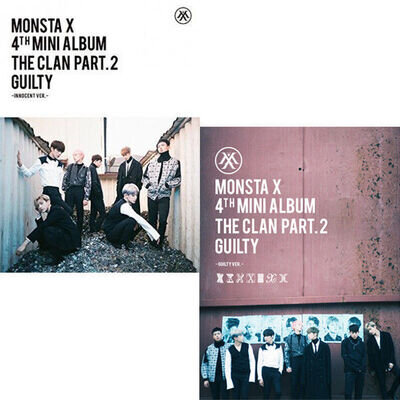 MONSTA X [THE CLAN 2.5 PART.2 GUILTY] 4th Mini Album RANDOM CD+Photo Book+Card