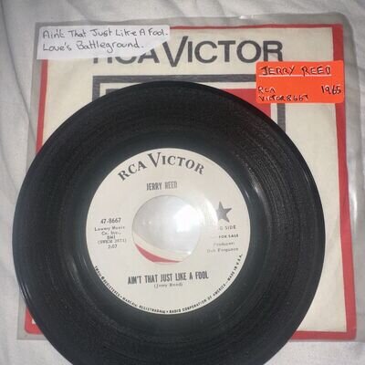 Jerry Reed - Ain't That Just Like A Fool / Love's Battleground - Promo - 1965