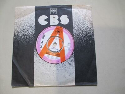 SELENA JONES This Is Love 7'' UK CBS4767 PROMO Plays VG+/VG-