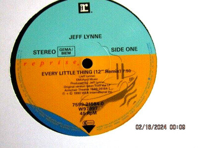 JEFF LYNNE "EVERY LITTLE THING" RARE 12" VINYL 3 TRACKS IN VGC+ PLAYED & TESTED