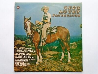 Gene Autry Gene Autry Favourites LP Ember CW145 EX/EX 1976 Gene Autry Favourit