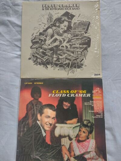 FLOYD CRAMER - LOT OF 2 X VINYL LPS - CLASS OF '66 & KEYBOARD KICK BAND - VGC