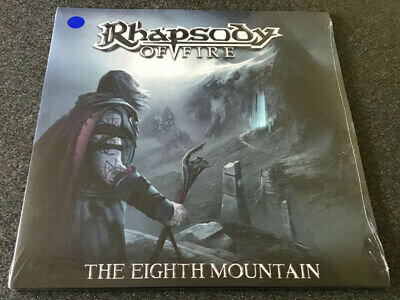 RHAPSODY OF FIRE-THE EIGHTH MOUNTAIN-2019 BLUE VINYL 2xLP-100 ONLY-AVANTASIA-NEW