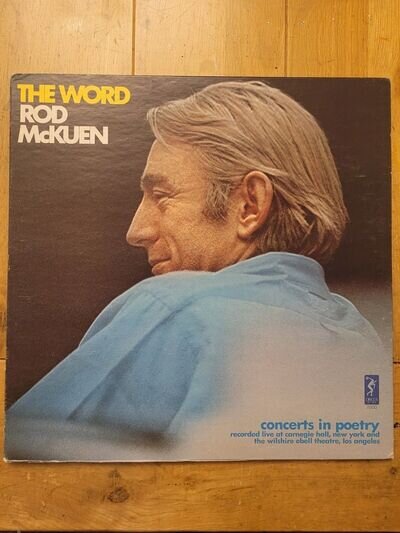 Rod McKuen, The Word, Concerts in Poetry, DS7000, vinyl