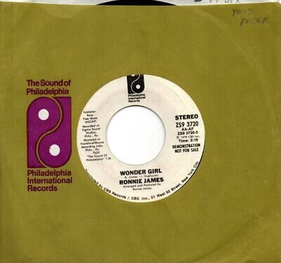 Ronnie James:Wonder girl-Same both sides:US Philadelphia International:1979