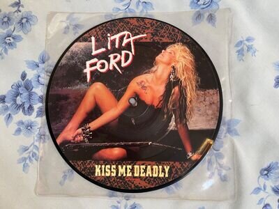 Lita Ford - Kiss Me Deadly 7" Picture Disc - 1988 RCA PA49503