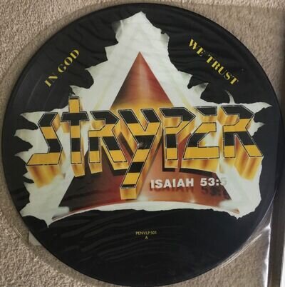 Stryper ‎- In God We Trust (LP) (Picture Disc/Poster) ( MINT /MINT )