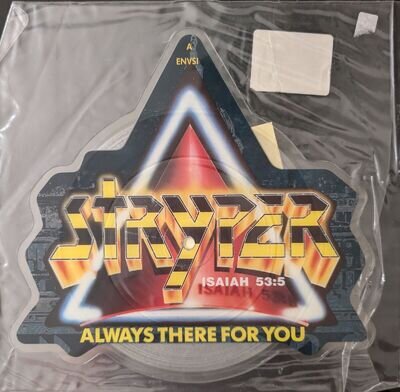 Stryper Always There for You Limited Edition Shaped Vinyl Record VG ENVS1 1988